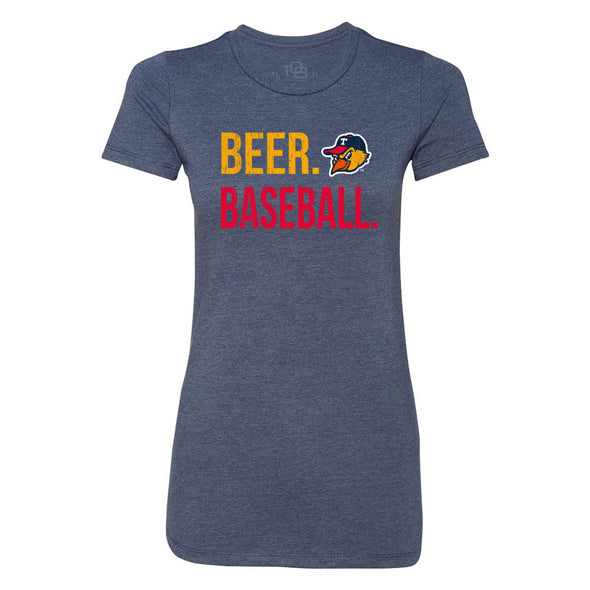 Toledo Mud Hens Women's Beer Baseball 108 T-shirt