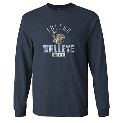 Toledo Walleye Navy Heather Classic Long Sleeve T-shirt