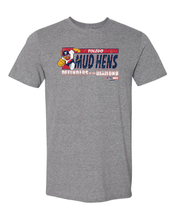 Toledo Mud Hens Marvel's Defenders of the Diamond Adult DOD T-Shirt