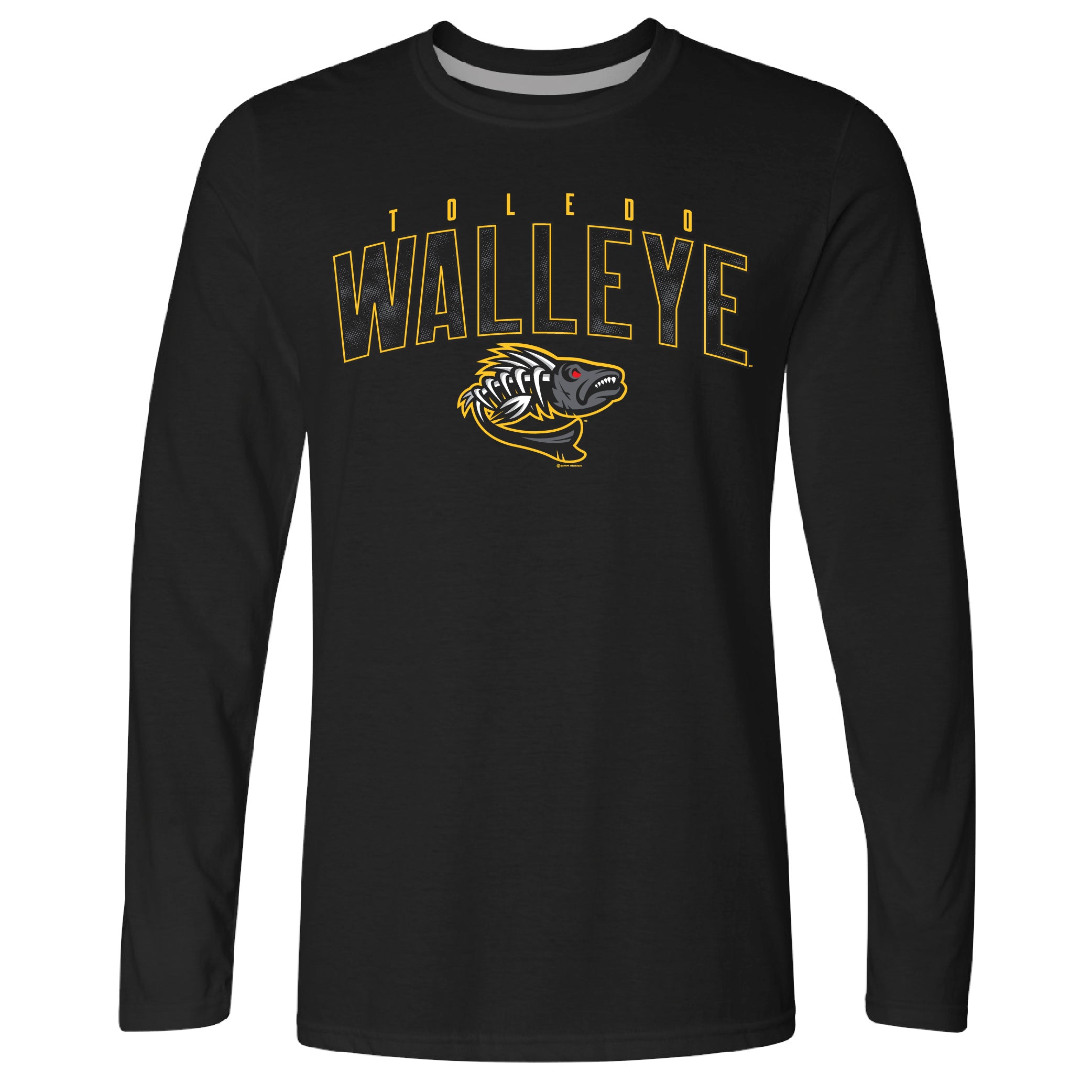 Toledo Walleye Blacken Long Sleeve T-Shirt X-Large