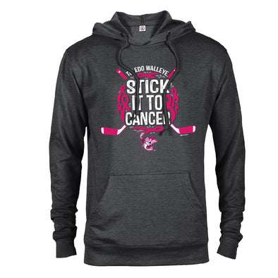 Toledo Walleye Stick it to Cancer French Terry Hooded Sweatshirt