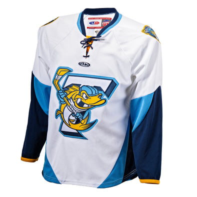 Toledo Walleye on X: This navy jersey features the Winterfest