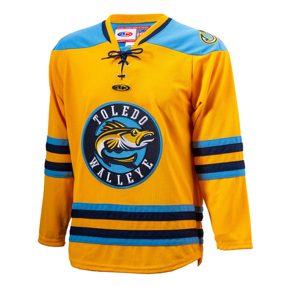 Gold Walleye AK Replica Jersey